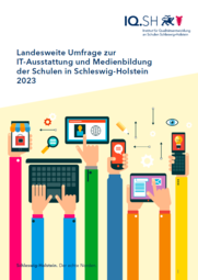 Titelblatt der Veröffentlichung Landesweite Umfrage IT-Ausstattung und Medienbildung 2023