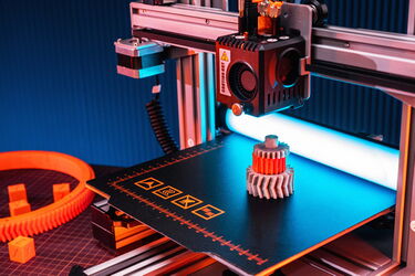 3d-Druck in Nahaufnahme