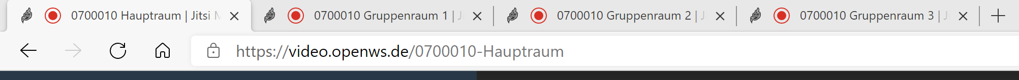 Ansicht Browesertabs